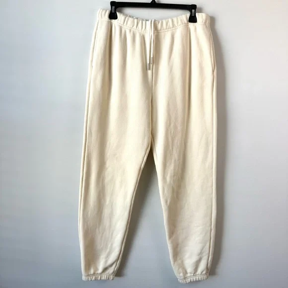 Rag & Bone French Terry Jogger Sweatpants Cream Ivory S - Picture 3 of 9